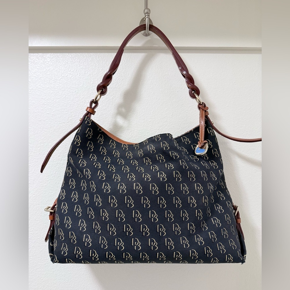 Dooney & Bourke Black Monogram Shoulder Bag
